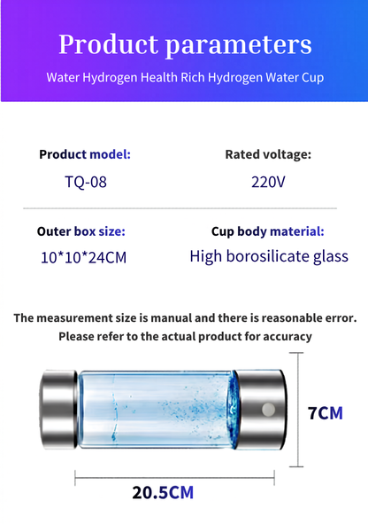 Portable Hydrogen Water Generator